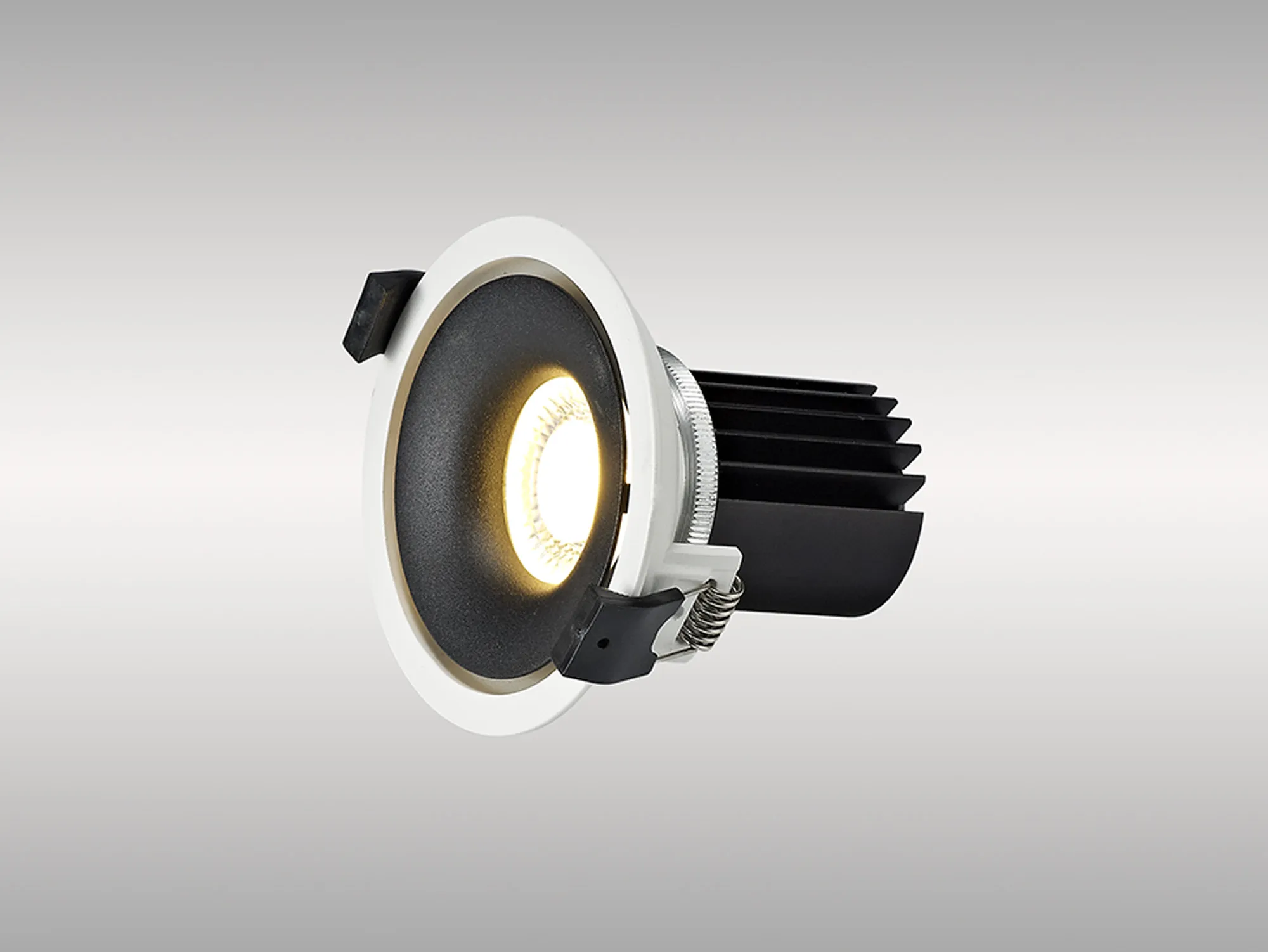Bolor 12 Tridonic Powered 12W 3000K 1200lm 24° CRI>90 LED Engine White/Black Fixed Recessed Spotlight, IP20 DM202103  Dlux Bolor 12